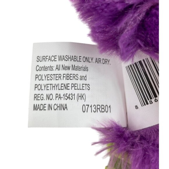 Disney Pixar Plush ART Purple 7" Monsters Inc University Stuffed Animal Toy - Picture 7 of 8